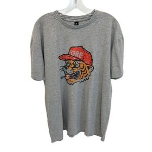 Birds of Condo Fore Tiger Golf Graphic Tee Short Sleeve T-Shirt Gray - Men's XL‎
